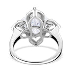 D'Joy Moissanite Ring in Rhodium Overlay Sterling Silver 6.00 Ct._8274321_4