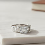 D'Joy Moissanite Ring in Rhodium Overlay Sterling Silver 1.30 Ct._8274374_1