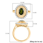D'Joy Natural Chrome Diopside & White Zircon Ring in 18K Vermeil Yellow Gold Plated Sterling Silver 2.12 Ct._8274913_5