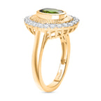 D'Joy Natural Chrome Diopside & White Zircon Ring in 18K Vermeil Yellow Gold Plated Sterling Silver 2.12 Ct._8274916_3