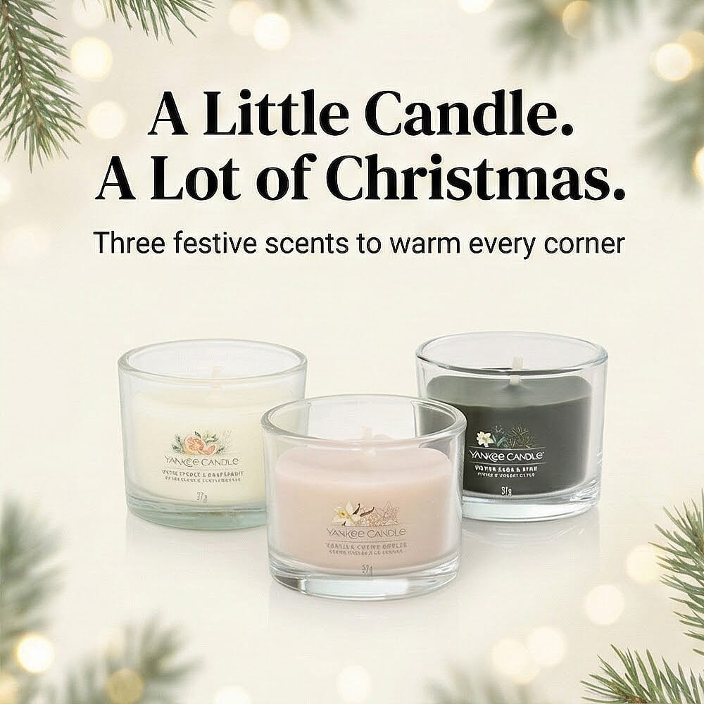 Yankee Candle Christmas 3 Candles Votive Gift Set - 37g x3_8275074_1