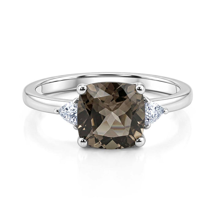 Luxuriant 950 Platinum AAA Turkizite Lab Grown Diamond (VS-E-F) Trilogy Ring 3.00 Ct, Platinum Wt. 4.50 Gms 8275251 1
