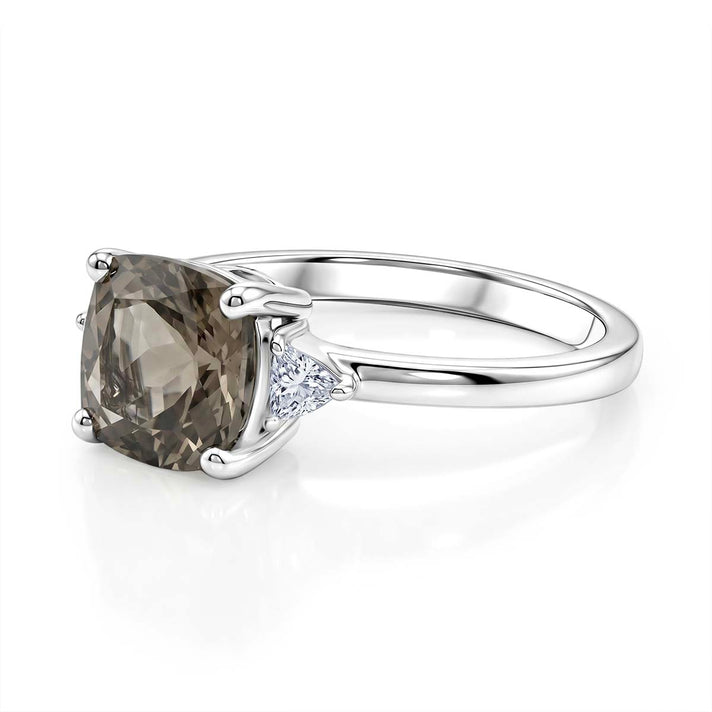 Luxuriant 950 Platinum AAA Turkizite Lab Grown Diamond (VS-E-F) Trilogy Ring 3.00 Ct, Platinum Wt. 4.50 Gms 8275251 2