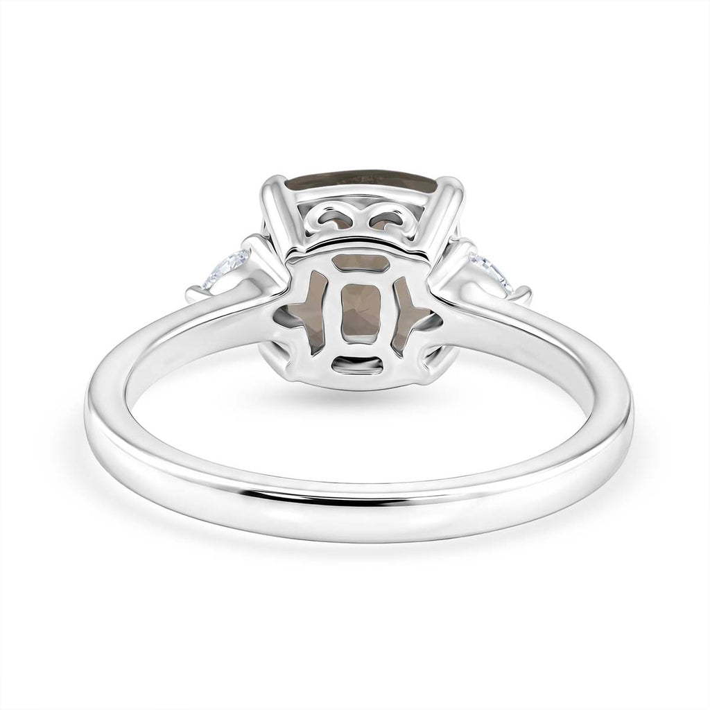Luxuriant 950 Platinum AAA Turkizite Lab Grown Diamond (VS-E/F) Trilogy Ring 3.00 Ct, Platinum Wt. 4.50 Gms_8275251_4