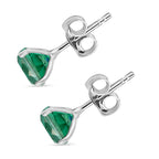 Peacock Triplet Quartz Earring with Push Back Sterling Silver 2.90 Ct._8275660_4