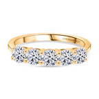 Luxuriant SGL Certified Lab Grown Diamond SI/GH Ring in 18K Vermeil Yellow Gold Sterling Silver 1.00 Ct._8276088