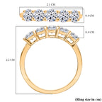 Luxuriant SGL Certified Lab Grown Diamond SI/GH Ring in 18K Vermeil Yellow Gold Sterling Silver 1.00 Ct._8276088_5