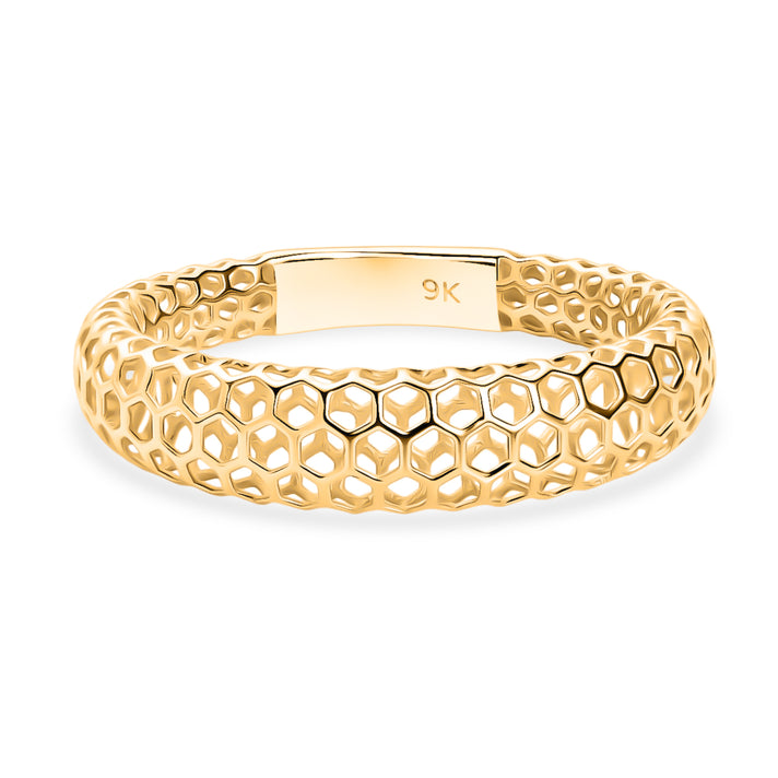 Treasure of Siam - 9K Yellow Gold Openwork Ring 8276723 1