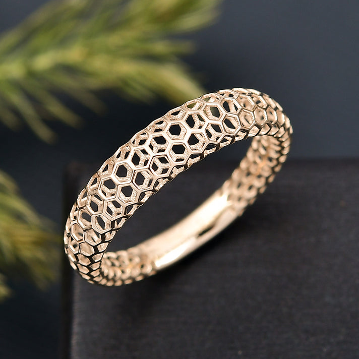 Treasure of Siam - 9K Yellow Gold Openwork Ring 8276723 2
