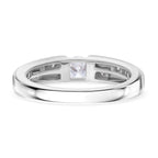Luxuriant Lab Grown Diamond (SI/GH) Band Ring in 18K Yellow Gold Plated & Rhodium Overlay Sterling Silver 0.50 Ct._8276885_3