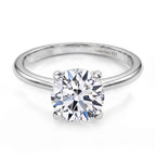 Luxuriant - Lab Grown Diamond (SI/G-H) Solitaire Ring in Rhodium Overlay Sterling Silver 1.00 Ct._8277022