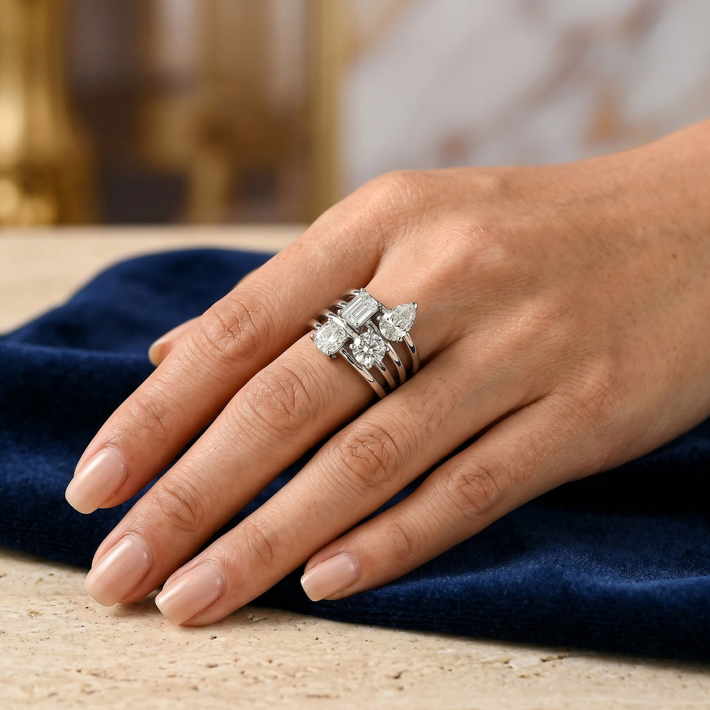 Luxuriant - Lab Grown Diamond (SI/G-H) Solitaire Ring in Rhodium Overlay Sterling Silver 1.00 Ct._8277022_2