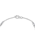 Luxuriant - Lab Grown Diamond (SI/GH) Station Bracelet (Size 7.5) in Rhodium Overlay Sterling Silver 1.03 Ct._8277647_3