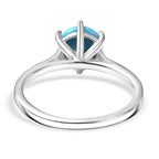D'Joy Sleeping Beauty Turquoise Ring in Rhodium Overlay Sterling Silver 1.14 Ct._8278733_4
