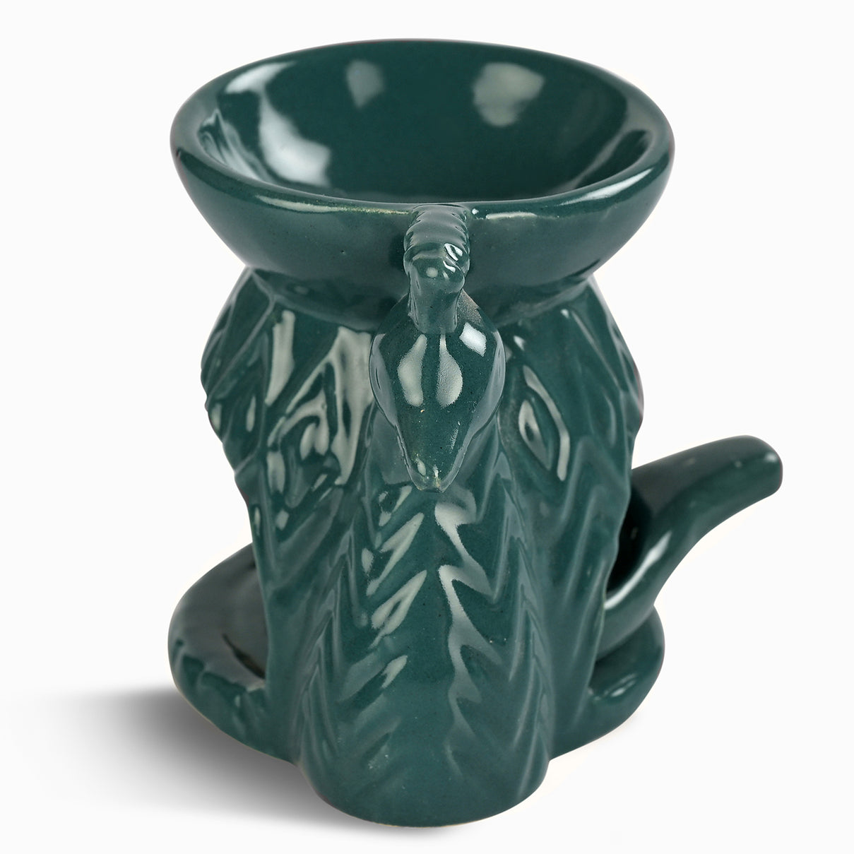 LIVMORE Peacock Ceramic Oil Burner with 10 Tea Lights &amp; 7 Aroma Oils (10ml) V32514966 3
