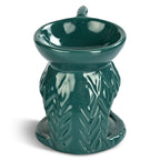 LIVMORE Peacock Ceramic Oil Burner with 10 Tea Lights & 7 Aroma Oils (10ml)_8278789_3