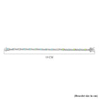 D'Joy Ethiopian Opal & Natural Zircon Bracelet (Size 7) with GB Lock Box in Rhodium Overlay Sterling Silver 5.39 Ct, Silver Wt. 8.83 Gms.