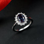 Luxuriant Lab Grown Alexandrite & Lab Grown Diamond Ring in Rhodium Overlay Sterling Silver 2.01 Ct._8278819_1