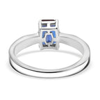 Luxuriant Lab Grown Alexandrite Solitaire Ring in Rhodium Overlay Sterling Silver 1.17 Ct._8278935_4
