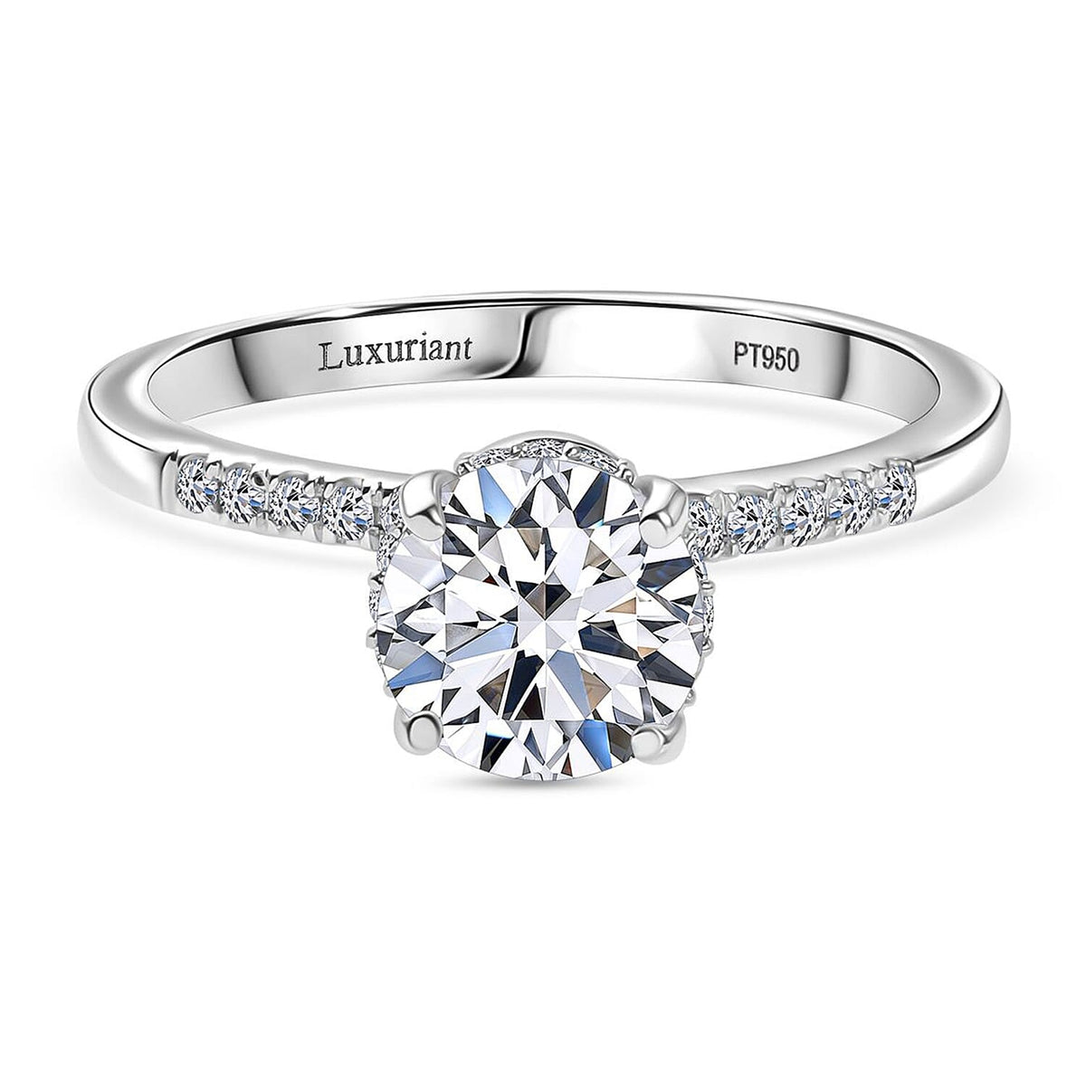 LUXURIANT 1.5 Ct. Lab Grown Diamond Solitaire Ring in 950 Platinum, IGI Certified 8279361 0