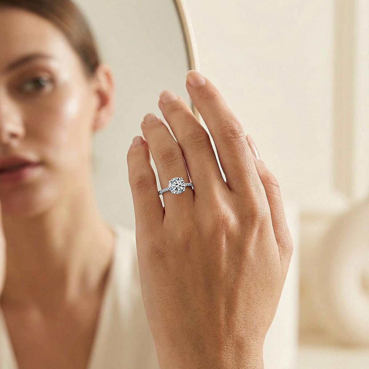 LUXURIANT 1.5 Ct. Lab Grown Diamond Solitaire Ring in 950 Platinum, IGI Certified 8279361 2