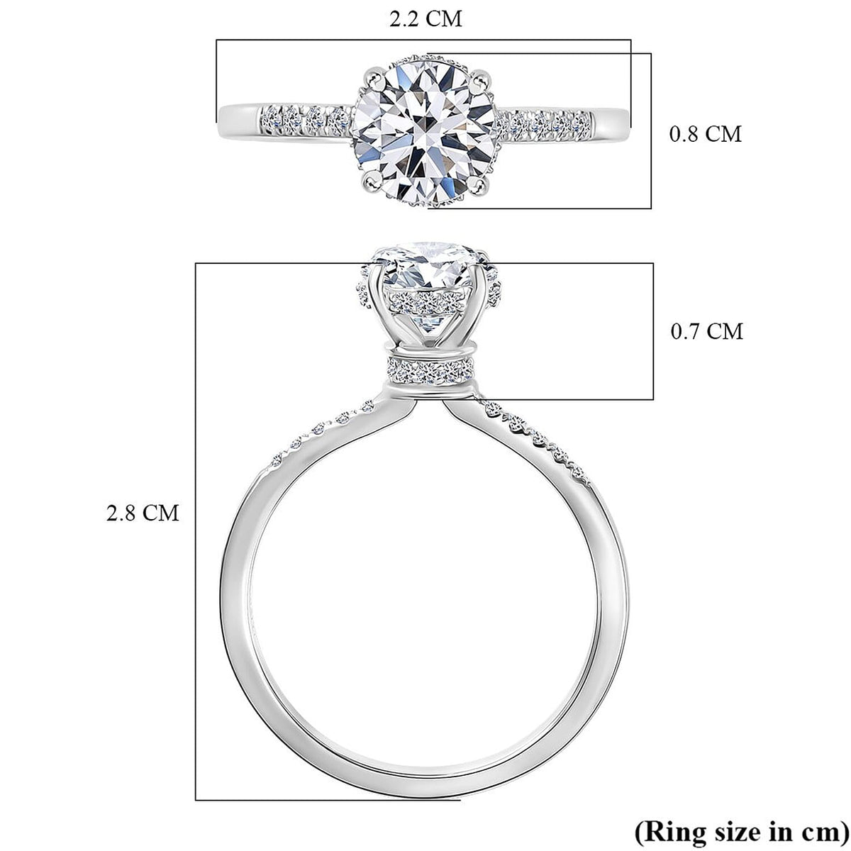 LUXURIANT 1.5 Ct. Lab Grown Diamond Solitaire Ring in 950 Platinum, IGI Certified 8279361 6