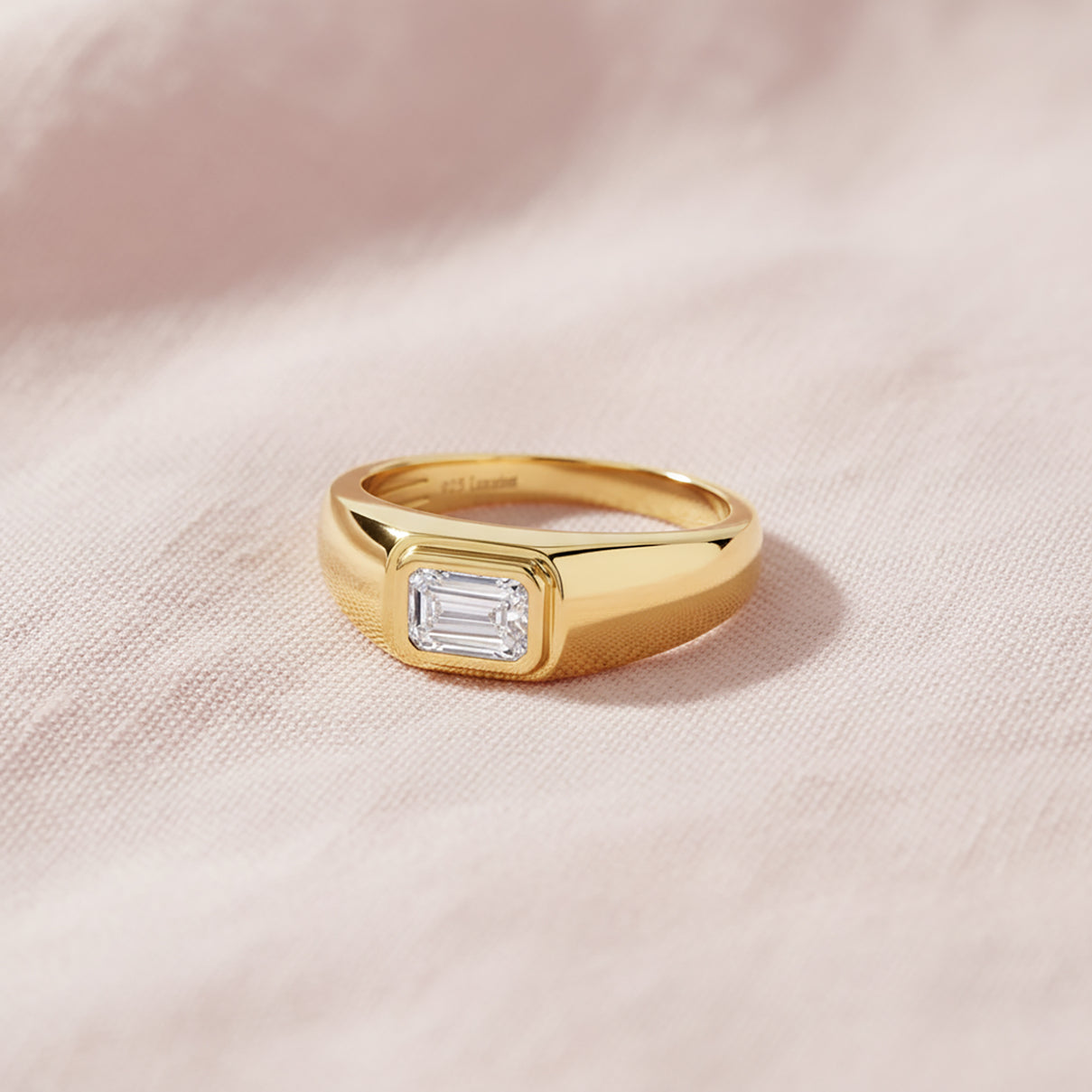 LUXURIANT 1 Ct. Lab Grown Diamond Solitaire Ring in 18K Vermeil Yellow Gold Plated Sterling Silver 8279594 1