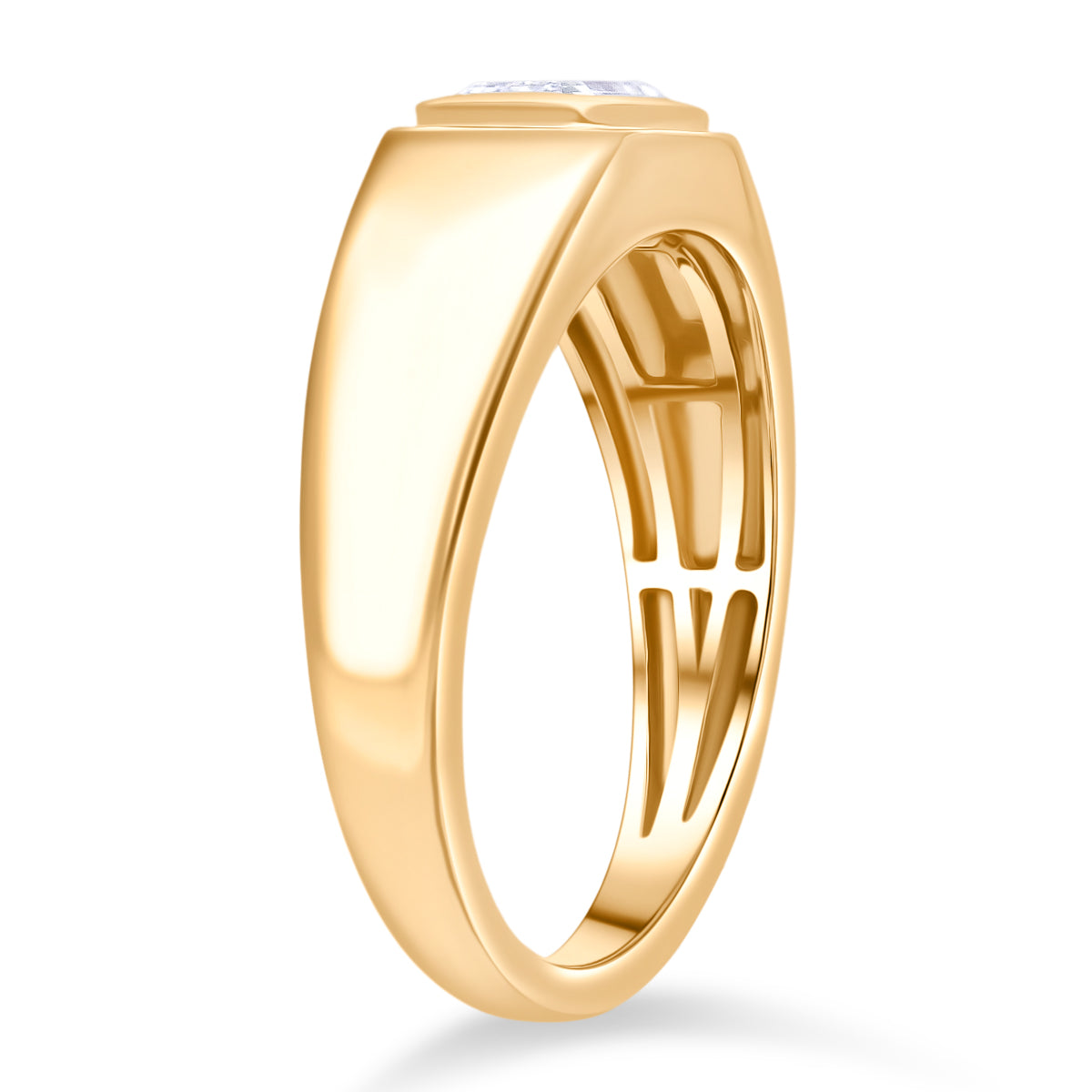 LUXURIANT 1 Ct. Lab Grown Diamond Solitaire Ring in 18K Vermeil Yellow Gold Plated Sterling Silver 8279594 3
