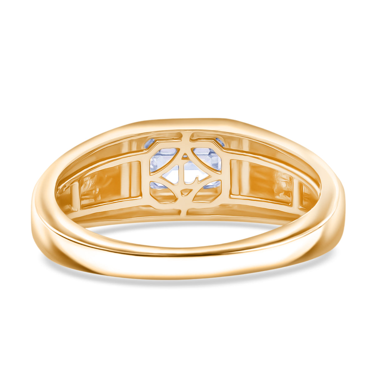 LUXURIANT 1 Ct. Lab Grown Diamond Solitaire Ring in 18K Vermeil Yellow Gold Plated Sterling Silver 8279594 4