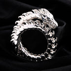 Royal Bali Collection - Sterling Silver Bracelet (Size 7.5) with Dragon Head Clasp, Silver Wt. 58.30 Gms._8280043_1