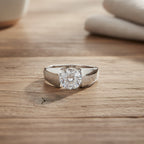 D'Joy Moissanite Solitaire Ring in Rhodium Overlay Sterling Silver 1.75 Ct._8280090_1