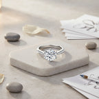D'Joy Moissanite Ring in Rhodium Overlay Sterling Silver 3.94 Ct._8280147_1