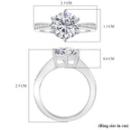 D'Joy Moissanite Ring in Rhodium Overlay Sterling Silver 3.94 Ct._8280147_5