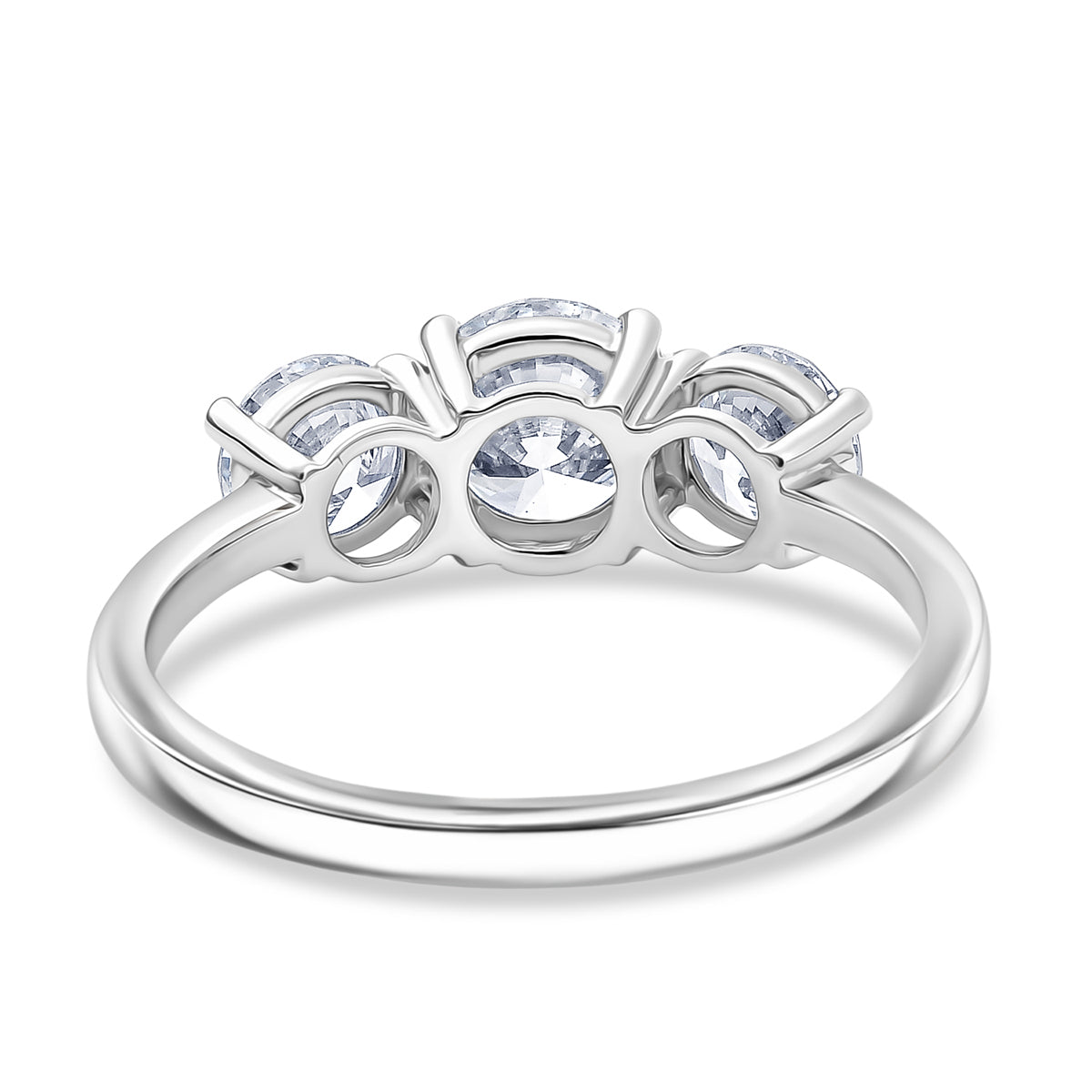 LUXURIANT 2 Ct. Lab Grown Diamond 3 Stone Ring in 950 Platinum SGL Certified (VS-EF) 8280210 5
