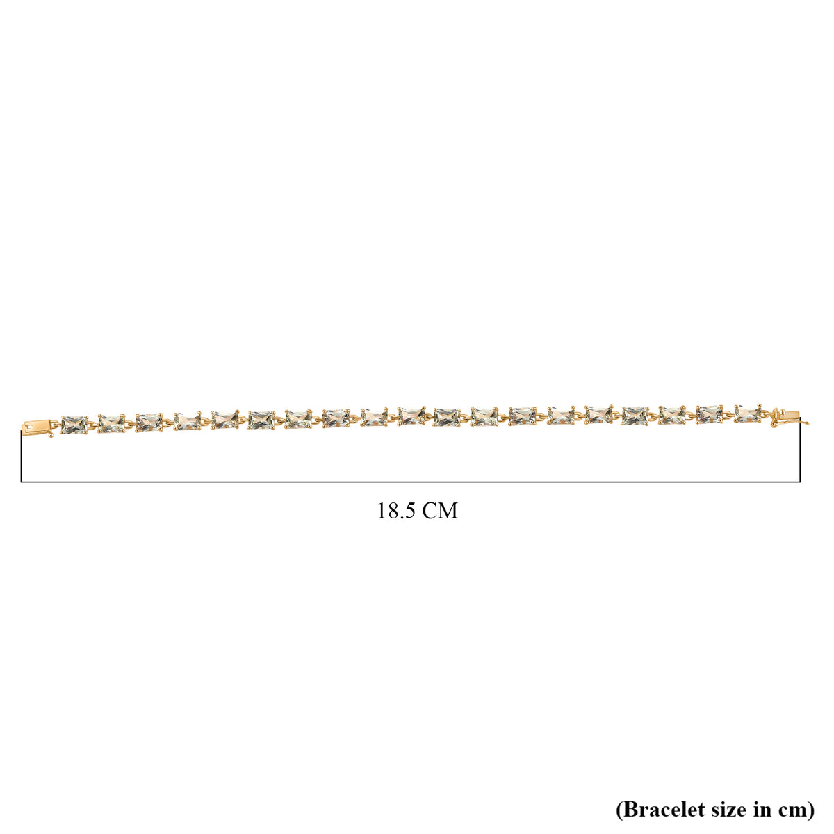 DOORBUSTER DEAL- Luxoro 9K Yellow Gold AAA Radiant Cut Natural Turkizite Bracelet (Size 7) with GB Lock Box 12.41 Ct. V32607254 5