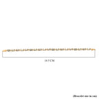 Luxoro 9K Yellow Gold AAA Radiant Cut Natural Turkizite Bracelet (Size 7) with GB Lock Box 12.41 Ct._8280360_4