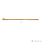 Luxuriant Lab Grown Diamond (SI-GH) Tennis Bracelet (Size 7.5) in 18K Vermeil Yellow Gold Plated Sterling Silver , Silver Wt. 14.14 Gms.