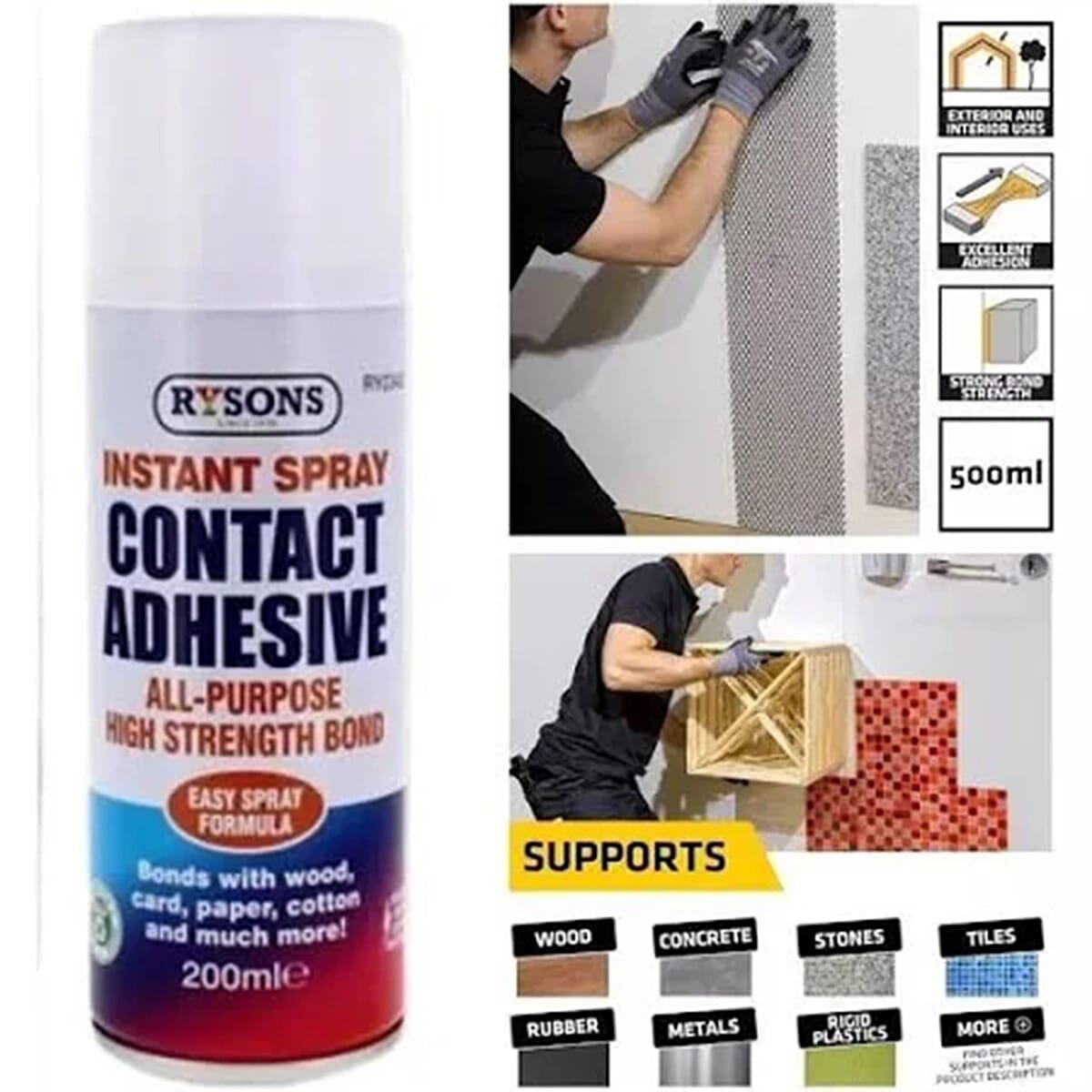 Instant Spray Contact Adhesive - 200ml 8280732 9
