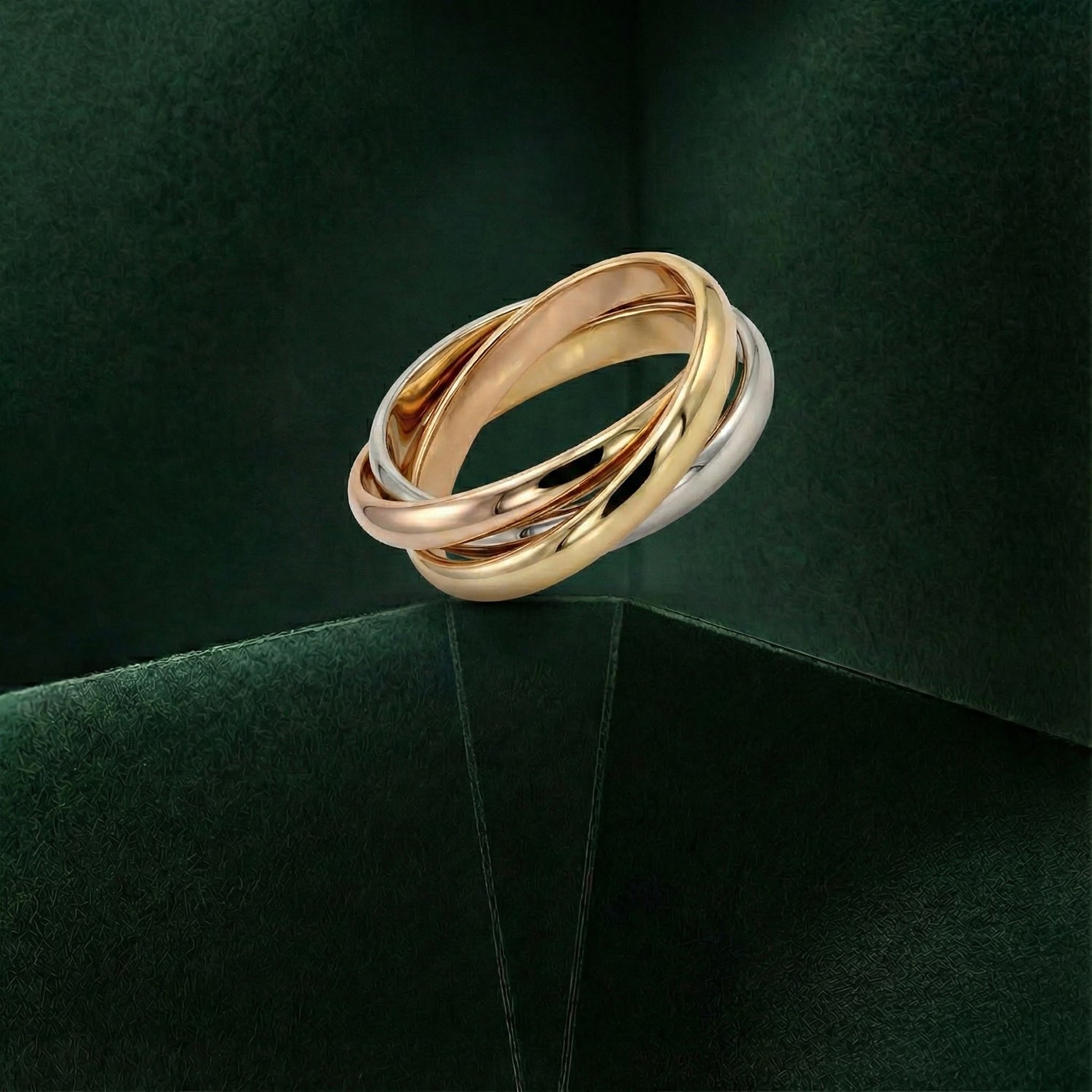 Vicenza CloseOut 9K Yellow Gold Trinity Ring 8280932 4