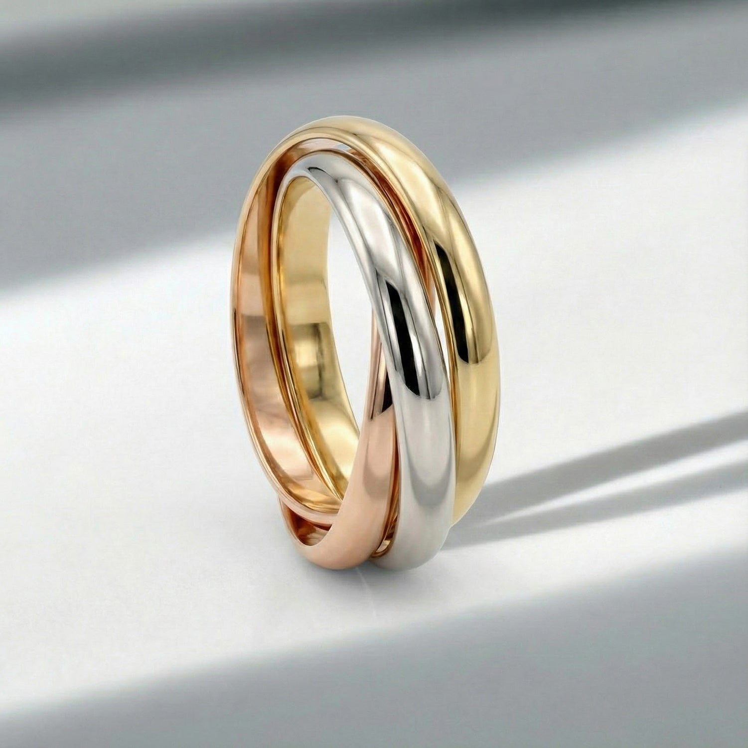 Vicenza CloseOut 9K Yellow Gold Trinity Ring 8280932 5