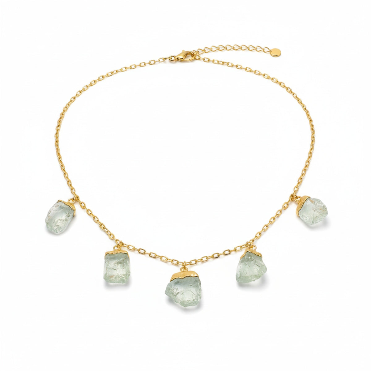 Prasiolite Necklace (Size 16 + 2 Ext) in Yellow Gold Plated 20.00 Ct. 8281276 0