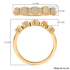 D'Joy Faceted Ethiopian Opal & White Zircon Ring in Yellow Gold Plated Sterling Silver_8282240_5