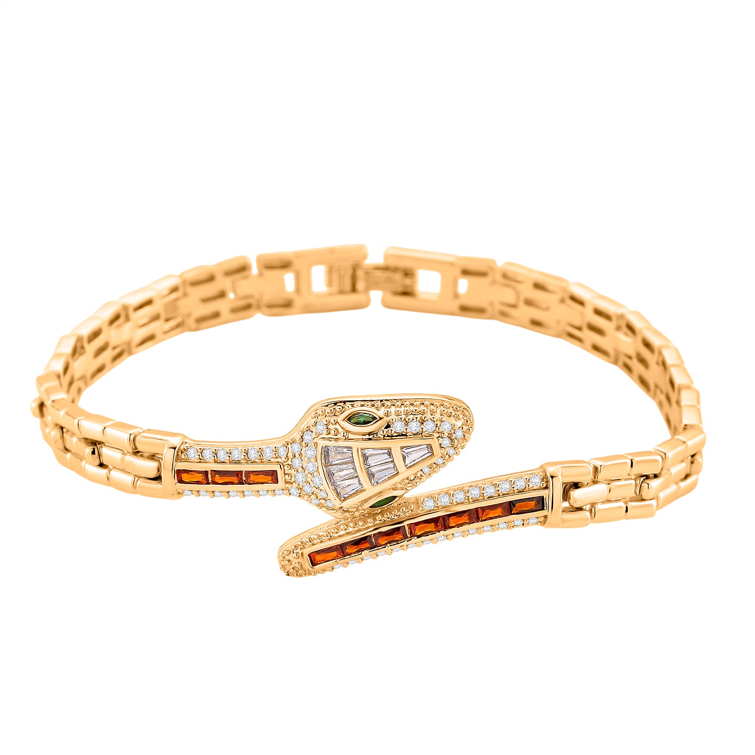 Couture Collection - Multi Colour Cubic Zirconia Serpentine Majesty Bracelet (Size - 7.5) 3.50 Ct. 8282258 0