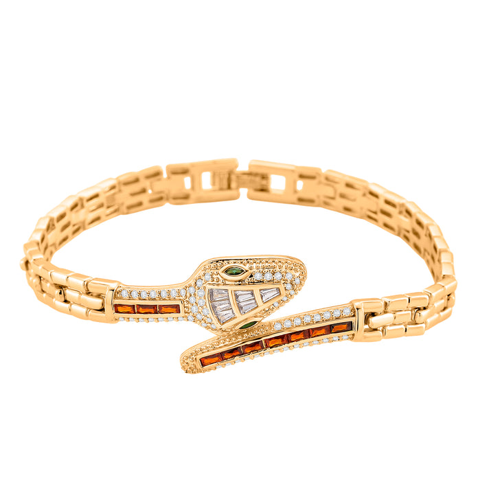 Couture Collection - Multi Colour Cubic Zirconia Serpentine Majesty Bracelet (Size - 7.5) 3.50 Ct. 8282258 1
