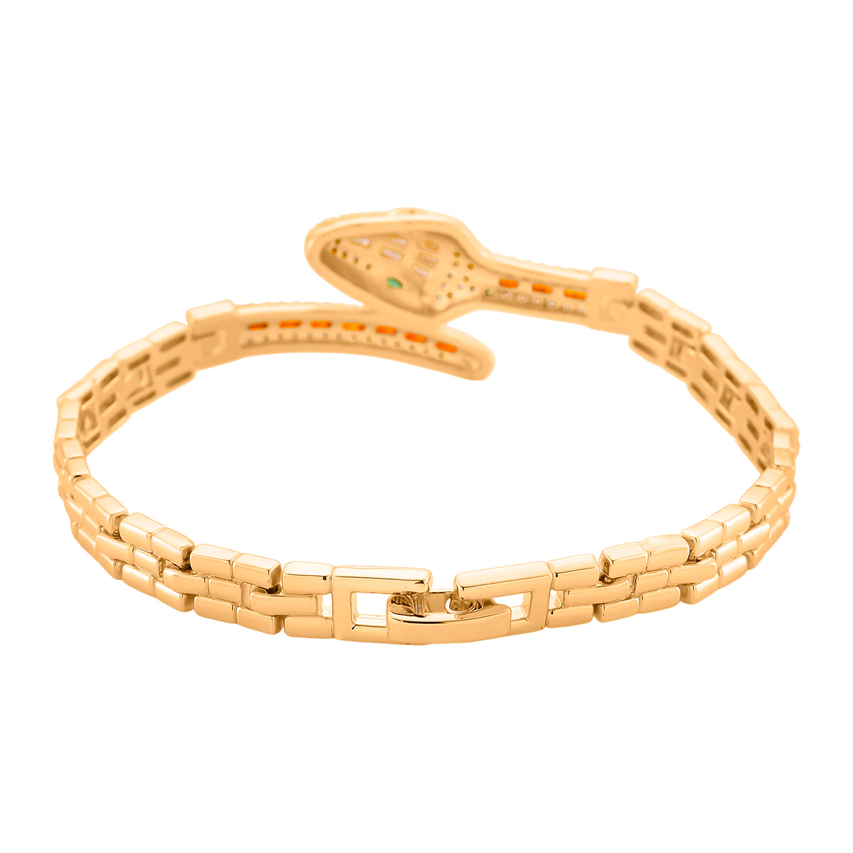 Couture Collection - Multi Colour Cubic Zirconia Serpentine Majesty Bracelet (Size - 7.5) 3.50 Ct. 8282258 5