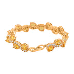 White Cubic Zirconia & Yellow Cubic Zirconia Bracelet (Size - 7.5) in Yellow Gold Tone 11.00 Ct._8282260_3