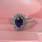 D'Joy Masoala Sapphire, Blue Apatite & White Zircon Ring in Rhodium Overlay Sterling Silver 2.77 Ct._8282307_1
