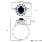 D'Joy Masoala Sapphire, Blue Apatite & White Zircon Ring in Rhodium Overlay Sterling Silver 2.77 Ct._8282307_5