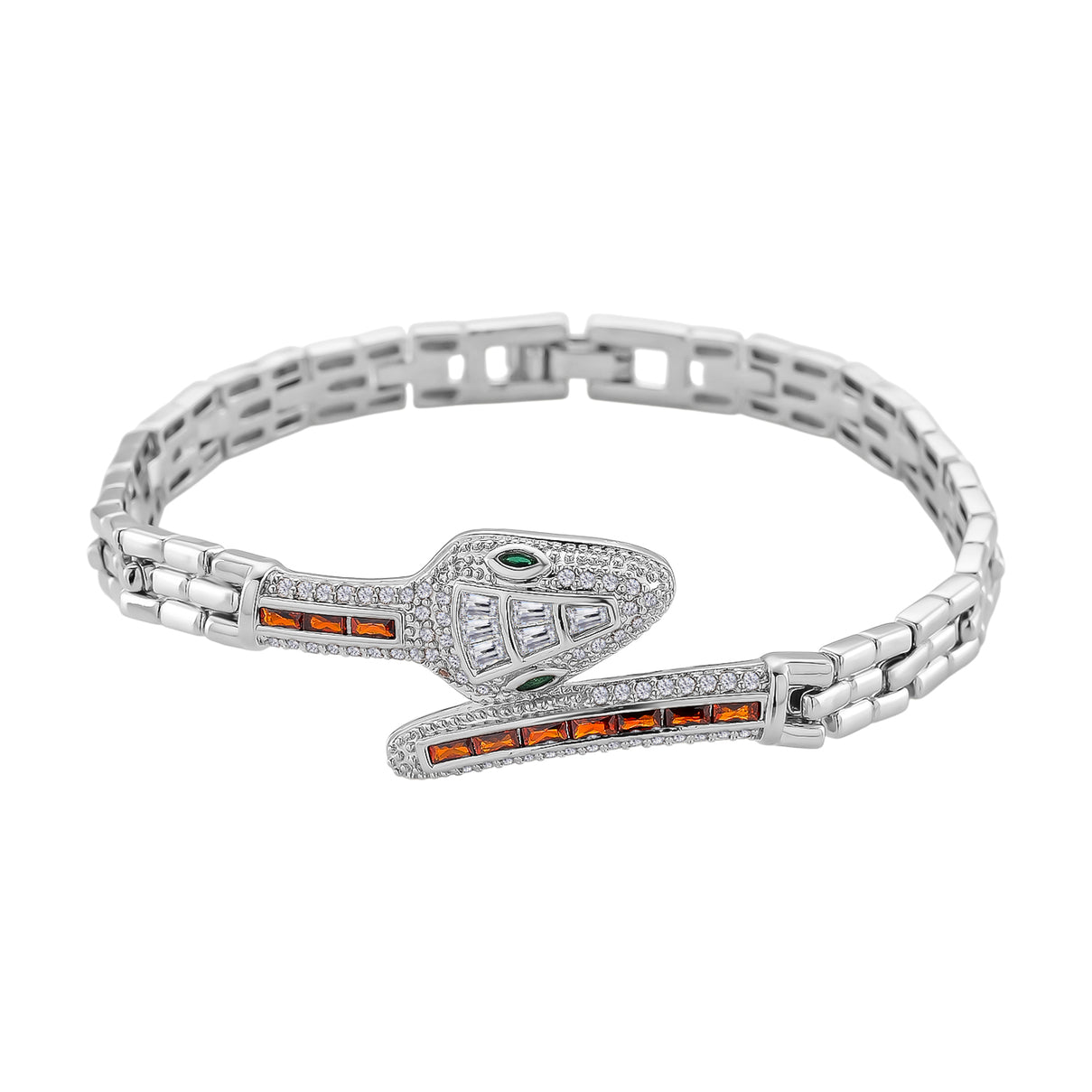 Couture Collection - Multi Colour Cubic Zirconia Serpentine Majesty Bracelet (Size - 7.5) 3.50 Ct. V32489696 0