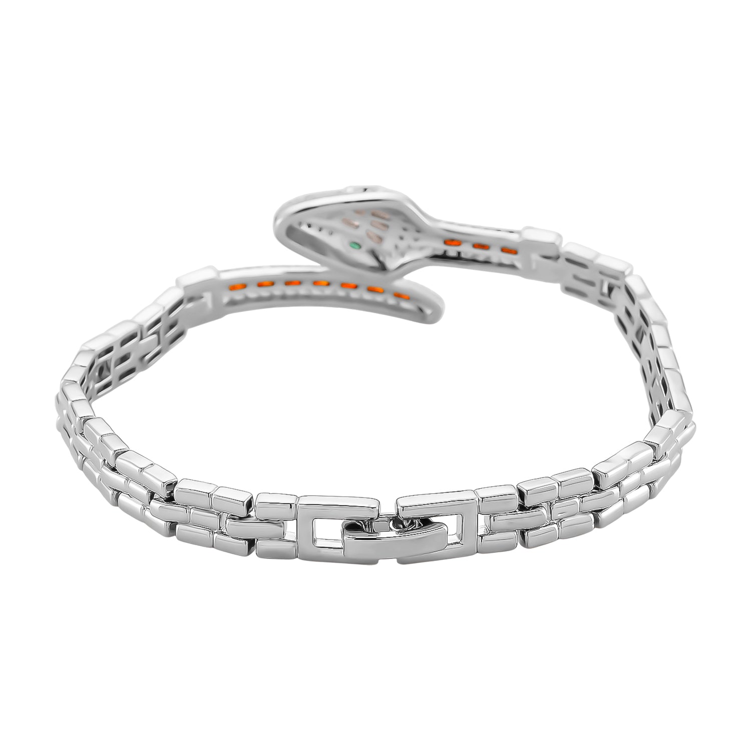Couture Collection - Multi Colour Cubic Zirconia Serpentine Majesty Bracelet (Size - 7.5) 3.50 Ct. V32489696 5